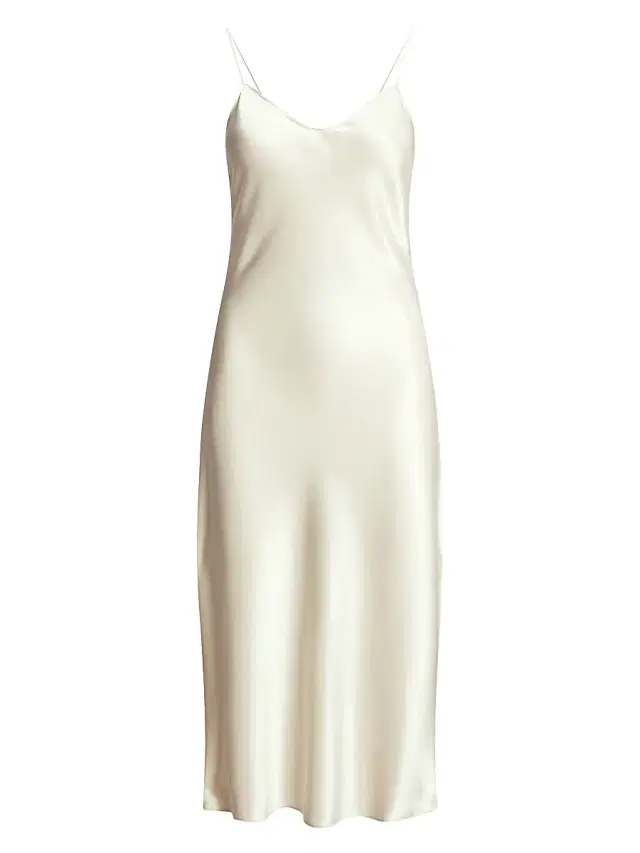 Polo Ralph Lauren Women's Satin Slip Midi-Dress - Champagne