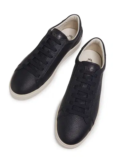 Tod's Men's Moccassino Gomma Leather Sneakers - Blue | Thumbnail 4