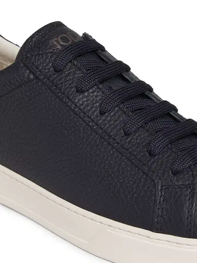 Tod's Men's Moccassino Gomma Leather Sneakers - Blue | Thumbnail 5