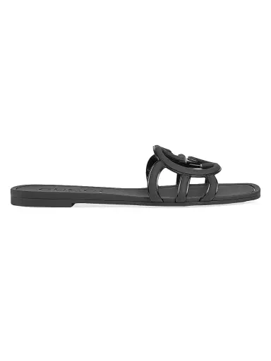 Gucci Women's Palma Rubber Slides - Nero - Size 12 Sandals | Thumbnail 2 Gucci Women's Palma Rubber Slides - Nero - Size 12 Sandals | Thumbnail 2