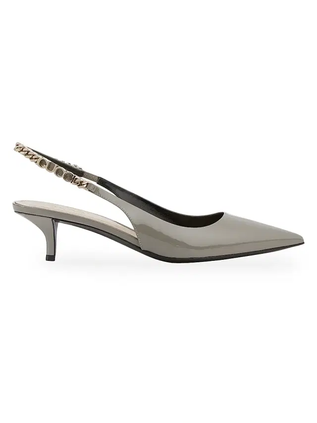 Gucci Women's Signoria 45MM Chain-Embellished Slingback Pumps - New Fango