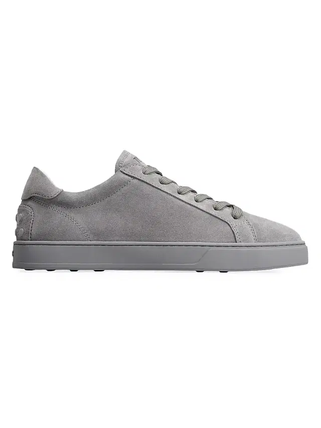 Men's Suede Low-Top Sneakers - Grey