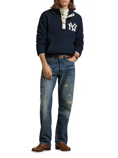 Polo Ralph Lauren Men's Yankees Vintage Brushed Fleece Pullover | Thumbnail 2 Polo Ralph Lauren Men's Yankees Vintage Brushed Fleece Pullover | Thumbnail 2