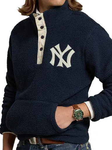 Polo Ralph Lauren Men's Yankees Vintage Brushed Fleece Pullover | Thumbnail 5 Polo Ralph Lauren Men's Yankees Vintage Brushed Fleece Pullover | Thumbnail 5