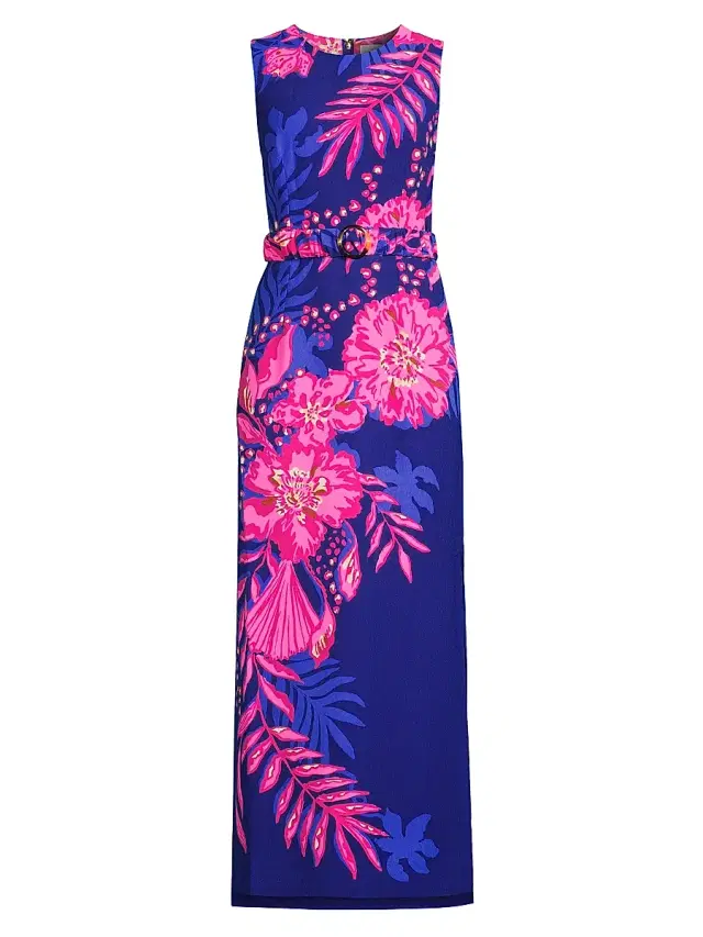 Lilly Pulitzer Women's Adaya Maxi Shift Dress - Blue Med