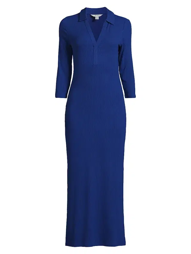 Lilly Pulitzer Women's Ollie Maxi Polo Dress - Blue Med