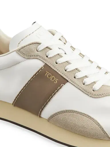 Tod's Men's Allacciato Sportivo Active Sneakers - Bianco Light Brown | Thumbnail 5 Tod's Men's Allacciato Sportivo Active Sneakers - Bianco Light Brown | Thumbnail 5