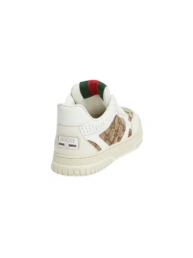 Gucci Women's Re-Web Leather Sneakers - Ivory - Size 10 | Thumbnail 3