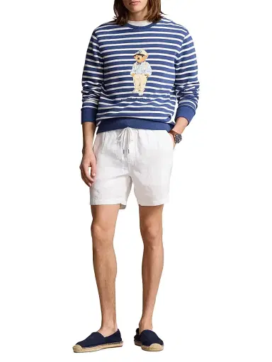 Polo Ralph Lauren Men's Prepster Linen Shorts - Ceramic White | Thumbnail 2