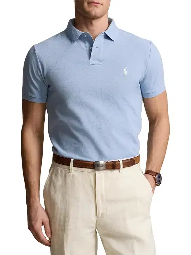 Polo Ralph Lauren Men's Basic Mesh Polo Shirt - Vessel Blue - Size XXL | Thumbnail 3