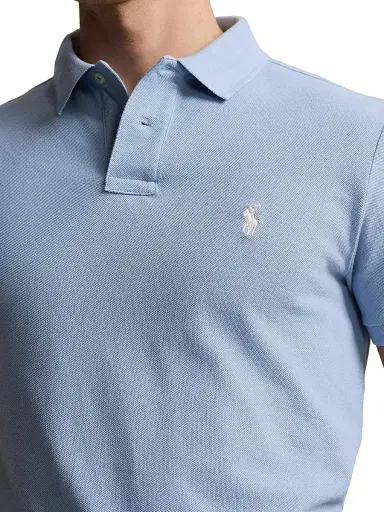 Polo Ralph Lauren Men's Basic Mesh Polo Shirt - Vessel Blue - Size XXL | Thumbnail 5