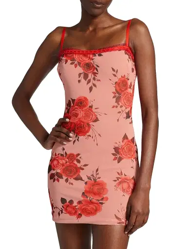 Guizio Women's Floral Mesh Minidress | Thumbnail 3