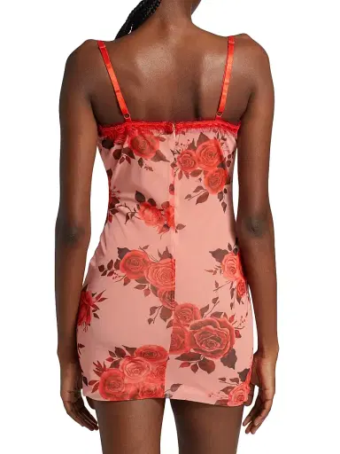 Guizio Women's Floral Mesh Minidress | Thumbnail 5