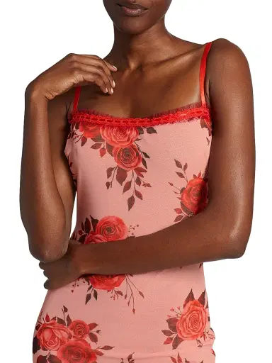 Guizio Women's Floral Mesh Minidress | Thumbnail 6