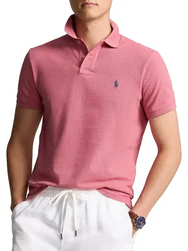 Polo Ralph Lauren Men's Basic Mesh Knit Polo Shirt | Thumbnail 3 Polo Ralph Lauren Men's Basic Mesh Knit Polo Shirt | Thumbnail 3