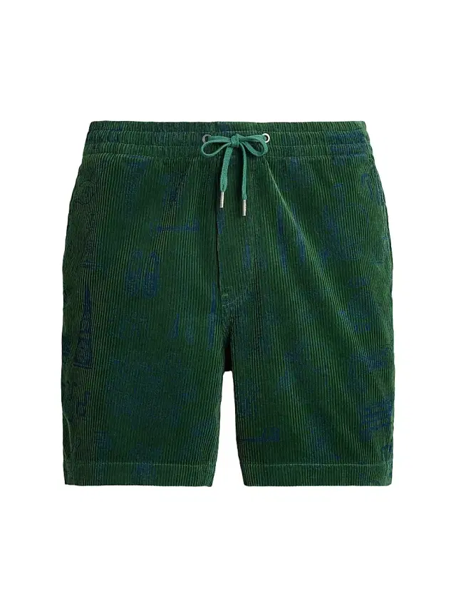 Polo Ralph Lauren Men's Prepster Drawstring Corduroy Shorts - Preppy Forest - Size XL