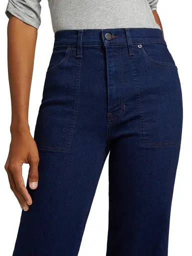 Veronica Beard Women's Crosbie Denim Wide-Leg Jeans - Indigo Rinse - Size 31 | Thumbnail 6 Veronica Beard Women's Crosbie Denim Wide-Leg Jeans - Indigo Rinse - Size 31 | Thumbnail 6