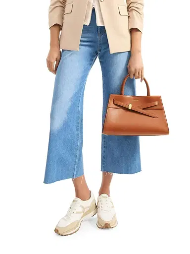 Veronica Beard Women's Dash Leather Top Handle Bag - Hazelwood | Thumbnail 2 Veronica Beard Women's Dash Leather Top Handle Bag - Hazelwood | Thumbnail 2