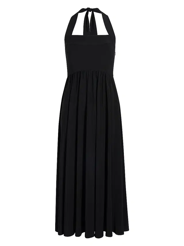Hill House Home Women's The Fleur Midi Dress - Black Jersey