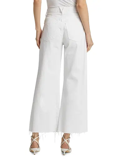 Veronica Beard Women's Taylor High-Rise Cropped Wide-Leg Jeans | Thumbnail 5 Veronica Beard Women's Taylor High-Rise Cropped Wide-Leg Jeans | Thumbnail 5