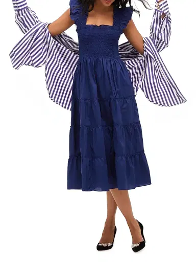 Hill House Home Women's The Ellie Nap Dress - Navy - Size XXL | Thumbnail 2