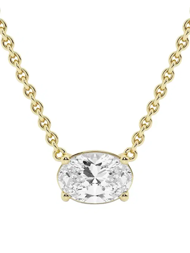 Women's Ethereal 14K Yellow Gold & 1.00 TCW Lab-Grown Diamond Pendant Necklace - Yellow Gold