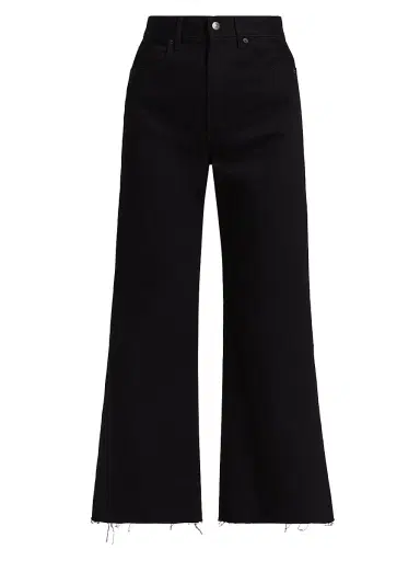 Veronica Beard Women's Taylor Denim Crop Wide-Leg Jeans | Thumbnail 1 Veronica Beard Women's Taylor Denim Crop Wide-Leg Jeans | Thumbnail 1