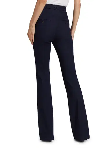 Veronica Beard Women's Gracie Stretch-Denim Belted Pants | Thumbnail 5 Veronica Beard Women's Gracie Stretch-Denim Belted Pants | Thumbnail 5