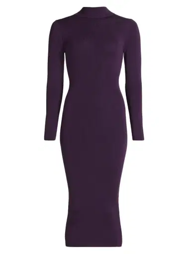 MICHAEL Michael Kors Women's Merino-Blend Knit Midi Dress - Dark Iris | Thumbnail 7 MICHAEL Michael Kors Women's Merino-Blend Knit Midi Dress - Dark Iris | Thumbnail 7