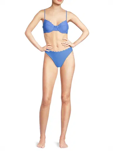 Ramy Brook Women's Leyla Scalloped Underwire Bikini Top - Serene Blue | Thumbnail 2 Ramy Brook Women's Leyla Scalloped Underwire Bikini Top - Serene Blue | Thumbnail 2