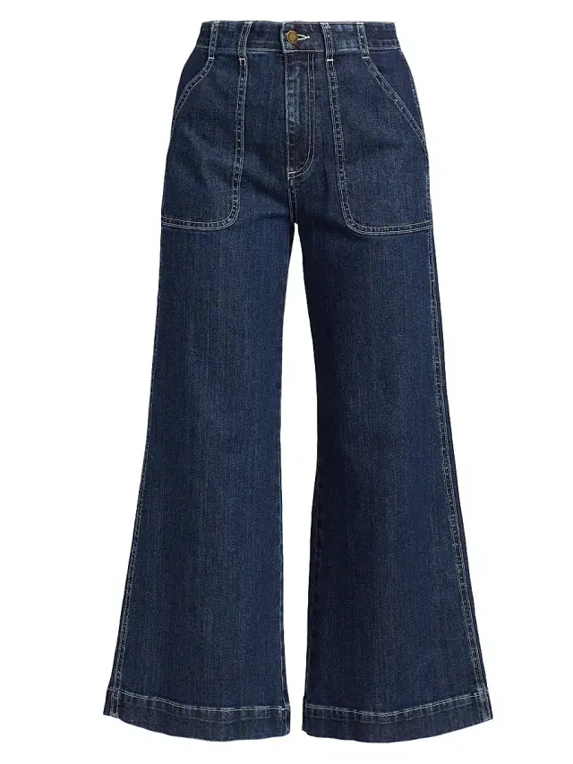 Ramy Brook Women's Theodora High-Rise Cropped Jeans - Dark Wash