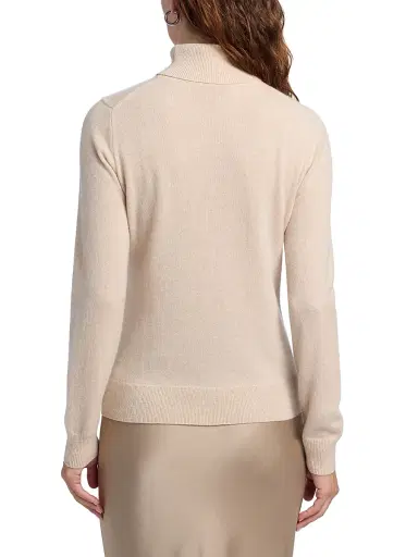 Saks Fifth Avenue Women's Cashmere Turtleneck Sweater - Creamy Heather - Size XL | Thumbnail 5 Saks Fifth Avenue Women's Cashmere Turtleneck Sweater - Creamy Heather - Size XL | Thumbnail 5