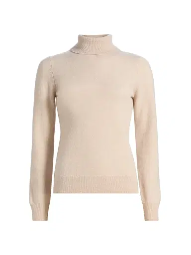 Saks Fifth Avenue Women's Cashmere Turtleneck Sweater - Creamy Heather - Size XL | Thumbnail 1 Saks Fifth Avenue Women's Cashmere Turtleneck Sweater - Creamy Heather - Size XL | Thumbnail 1