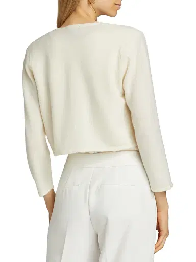 Saks Fifth Avenue Women's COLLECTION Cashmere Cropped Open Bolero Cardigan | Thumbnail 5