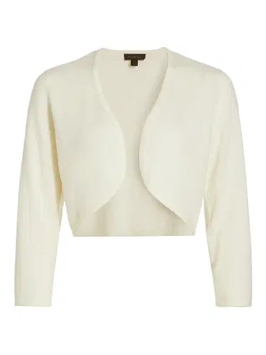 Saks Fifth Avenue Women's COLLECTION Cashmere Cropped Open Bolero Cardigan | Thumbnail 1