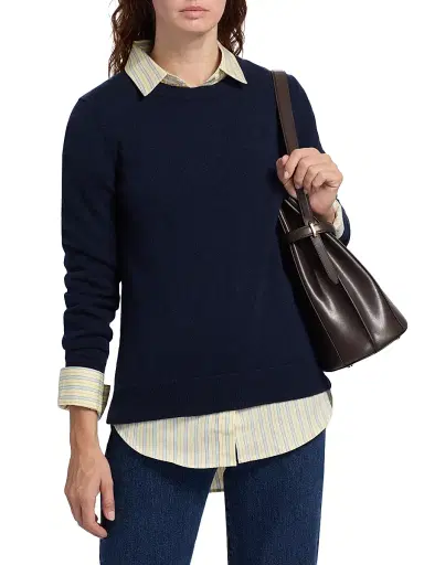 Saks Fifth Avenue Women's Cashmere Crewneck Sweater | Thumbnail 3