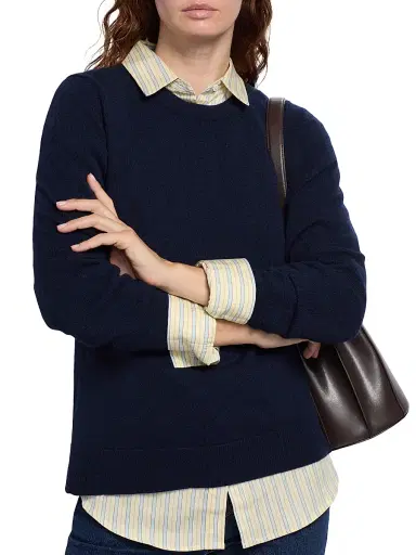 Saks Fifth Avenue Women's Cashmere Crewneck Sweater | Thumbnail 6