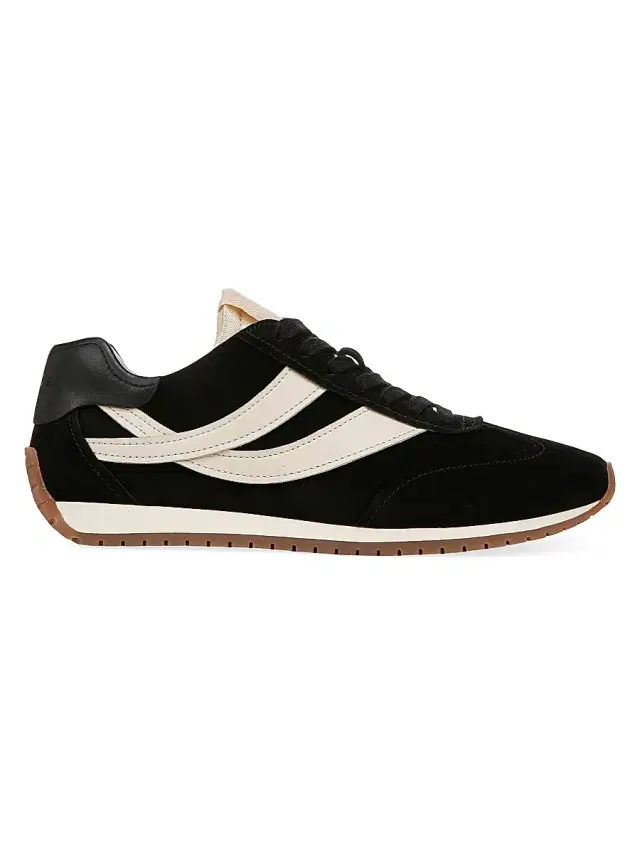 Vince Women's Oasis Suede Sneakers - Black