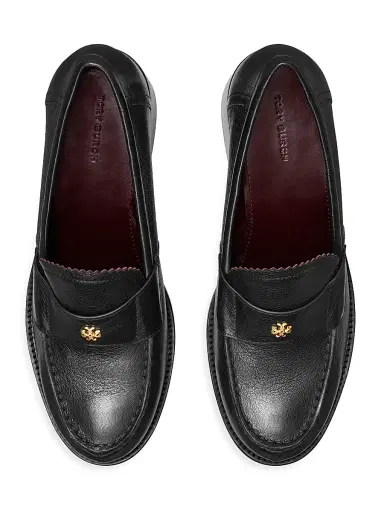 Tory Burch Women's Classic 50MM Leather Loafers - Perfect Black - Size 9.5 | Thumbnail 3 Tory Burch Women's Classic 50MM Leather Loafers - Perfect Black - Size 9.5 | Thumbnail 3