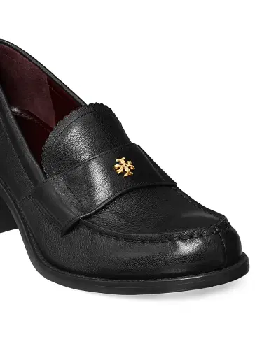 Tory Burch Women's Classic 50MM Leather Loafers - Perfect Black - Size 9.5 | Thumbnail 4 Tory Burch Women's Classic 50MM Leather Loafers - Perfect Black - Size 9.5 | Thumbnail 4