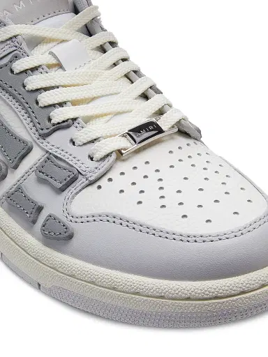 Amiri Women's Skel Top Low Leather Sneakers - Grey | Thumbnail 5 Amiri Women's Skel Top Low Leather Sneakers - Grey | Thumbnail 5