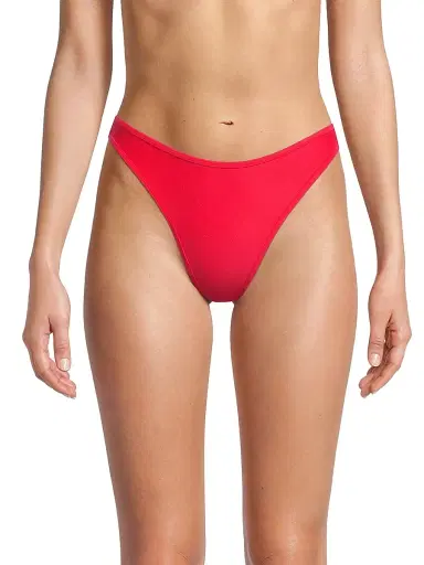 Ramy Brook Women's Isla High-Leg Bikini Bottom - Flame | Thumbnail 3
