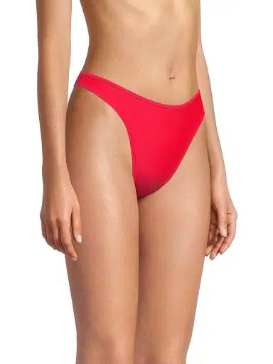 Ramy Brook Women's Isla High-Leg Bikini Bottom - Flame | Thumbnail 4