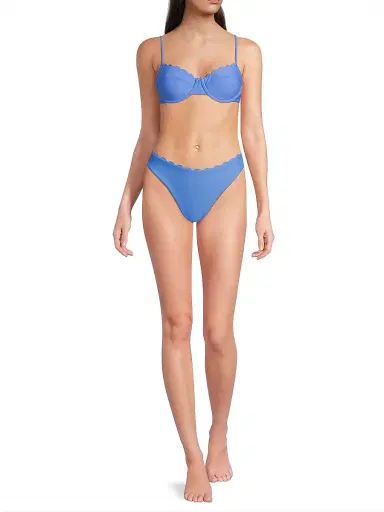 Ramy Brook Women's Amani Scalloped Bikini Bottom | Thumbnail 2