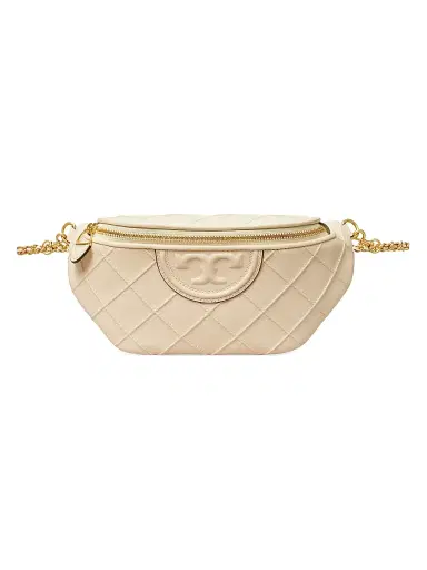 Tory Burch Women's Fleming Nappa Leather Belt Bag - New Cream | Thumbnail 6 Tory Burch Women's Fleming Nappa Leather Belt Bag - New Cream | Thumbnail 6