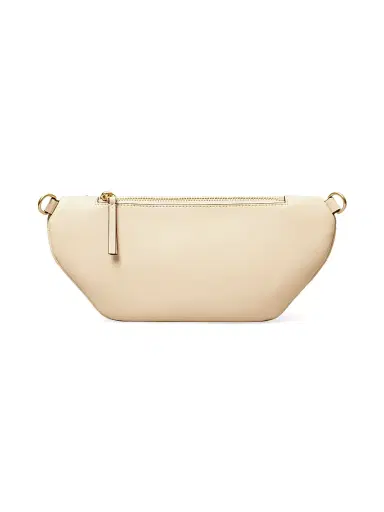 Tory Burch Women's Fleming Nappa Leather Belt Bag - New Cream | Thumbnail 8 Tory Burch Women's Fleming Nappa Leather Belt Bag - New Cream | Thumbnail 8