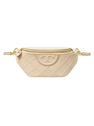 Tory Burch Women's Fleming Nappa Leather Belt Bag - New Cream | Thumbnail 9 Tory Burch Women's Fleming Nappa Leather Belt Bag - New Cream | Thumbnail 9