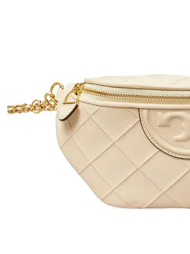 Tory Burch Women's Fleming Nappa Leather Belt Bag - New Cream | Thumbnail 10 Tory Burch Women's Fleming Nappa Leather Belt Bag - New Cream | Thumbnail 10