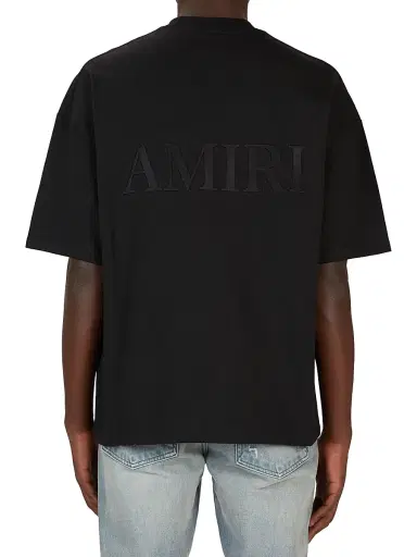 AMIRI Men's Logo Oversized Crewneck T-Shirt - Black - Size Small | Thumbnail 2