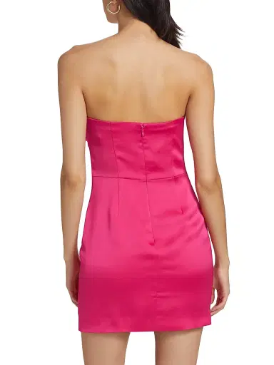 Ramy Brook Women's Orion Bow Minidress - Hot Pink | Thumbnail 5